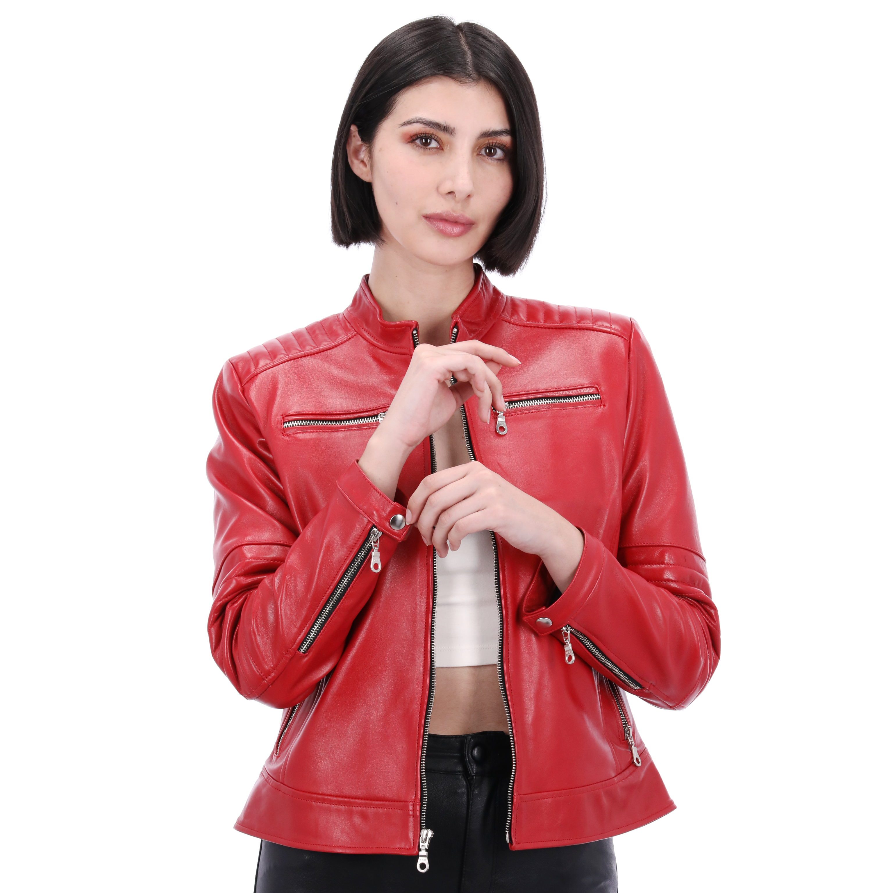 Chamarra para Dama de Piel | A00I04